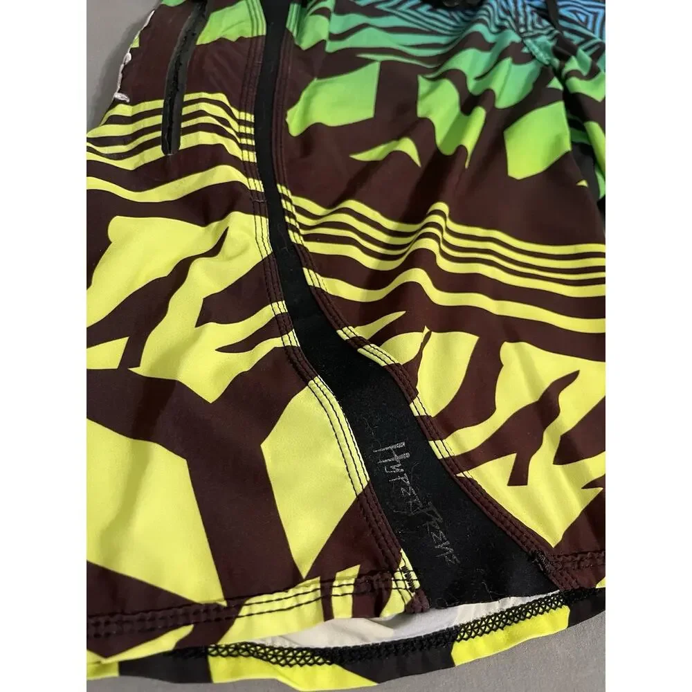 O’Neill Hyperfreak Jordi Smith Boardshorts Swim Trunks Blue Green Size 30